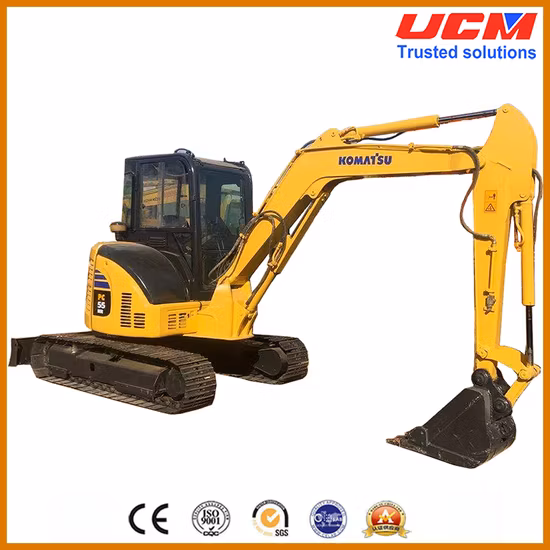 Japanese 5t PC55 Digger Komastu PC55mr-2 Used Excavator
